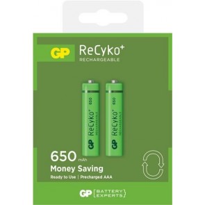 Gp 650 Mah Şarj Edilebilir Aaa Pil Recyko+Rechargeable