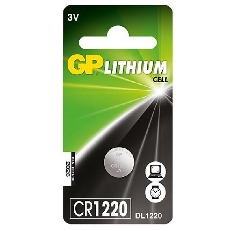 GP CR1220 3V Lithium Pil (5'li Paket)