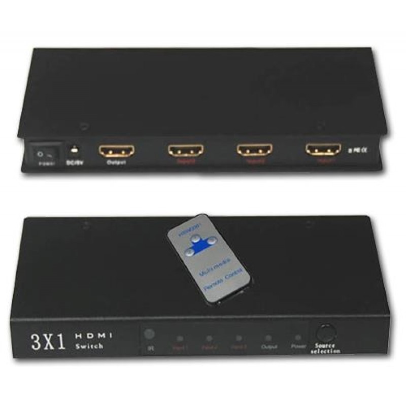 Hdmi Switch Splitter 3X1 Kumandalı