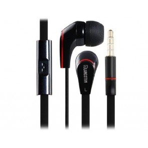 Langston JM12 Mikrofonlu Kulak İçi Telefon Kulaklığı Düz Kablo - Siyah