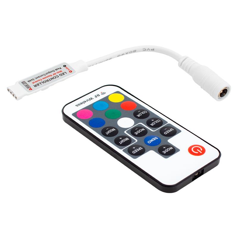 POWERMASTER 12 VOLT RF KÜÇÜK MODÜLLÜ UZAK MESAFE ALGILAMALI RGB LED KONTROL DEVRESİ