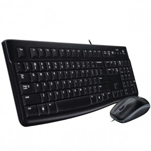 LOGITECH MK120 USB Q SİYAH KABLOLU KLAVYE+MOUSE SET