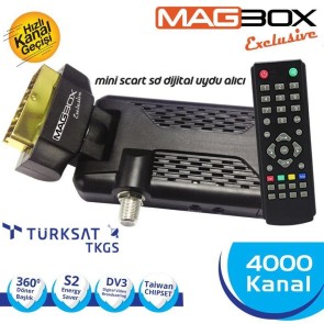 Magbox Exclusive Mini Uydu Alıcısı Scart Tipi