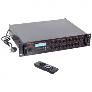 MAGICVOICE MV-1218 USB BT-UK 6 ZON RMS 80W*1CH +4-16-70-100V TRAFOLU ANFİ
