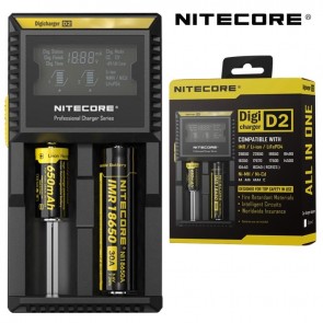 NiteCore Digi D2 LCD 18650 Pil Şarj Aleti / Nitecore Li-ion LiFe Ni