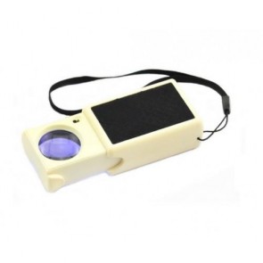NO.9881A UV Mor Işıklı Büyüteç - Cep Sürgülü, 10x-21mm ,Para Kontrol