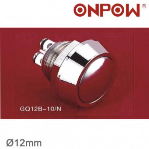 ONPOW 12 MM IŞIKSIZ METAL BUTON IP65