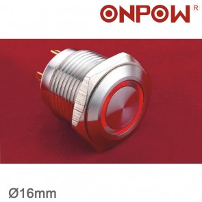 ONPOW 16 MM HALKA LEDLİ BUTON IP65 2.8-24V