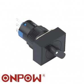 ONPOW 16MM MANDAL BUTON DİKDÖRTGEN 1-0-2 SİYAH