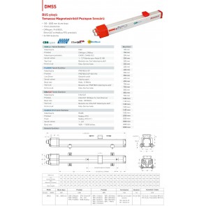 OPKON DMSS EtherCAT BUS Çıkışlı Temassız Pozisyon Sensörü 1000 mm