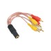 3.5 Mm Stereo Dişi 6 Tos Erkek 5+1 Kablo