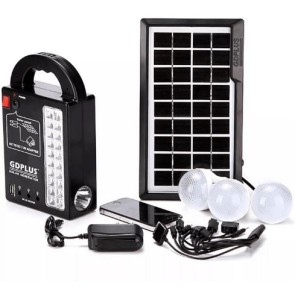 POWERMASTER GD-999 GÜNEŞ PANELLİ 3 LAMBALI POWERBANK ÖZELLİKLİ ÇOK AMAÇLI ŞARJLI SOLAR AYDINLATMA