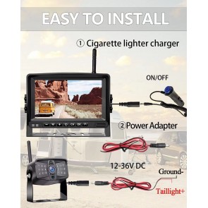 POWERMASTER KABLOSUZ ARAÇ KAMERA VE MONİTÖR SETİ