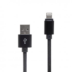 POWERMASTER METAL ÖRGÜLÜ LIGHTNING USB DATA VE ŞARJ KABLOSU