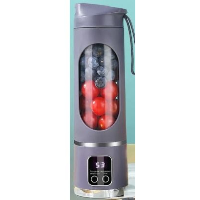 POWERMASTER PM-25965 450ML SHAKEN TAKE KİŞİSEL SMOOTHİE TAŞINABİLİR BLENDER MEYVE SIKACAĞI ŞARJLI MOR