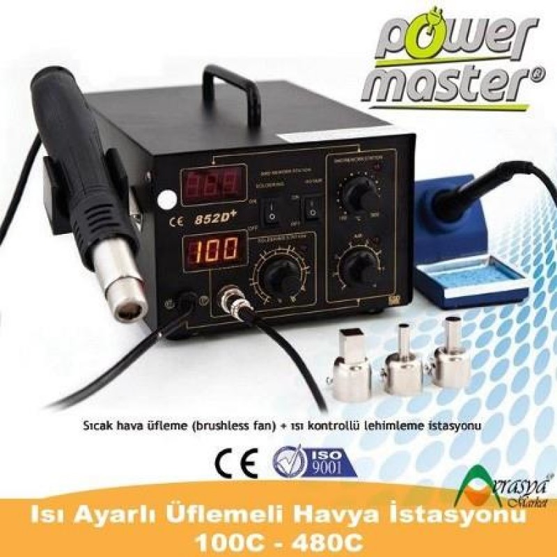 Powermaster 852D Isı Ayarlı Digital Havya İstasyonu