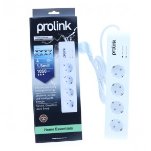 Prolink PR-SP04 4'lü Akım Korumalı Priz 1050J 1.5mt