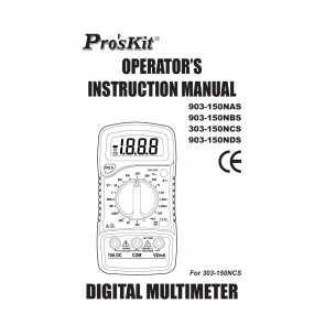 Proskit 303-150Ncs Dijital Multimetre / Ölçü Aleti