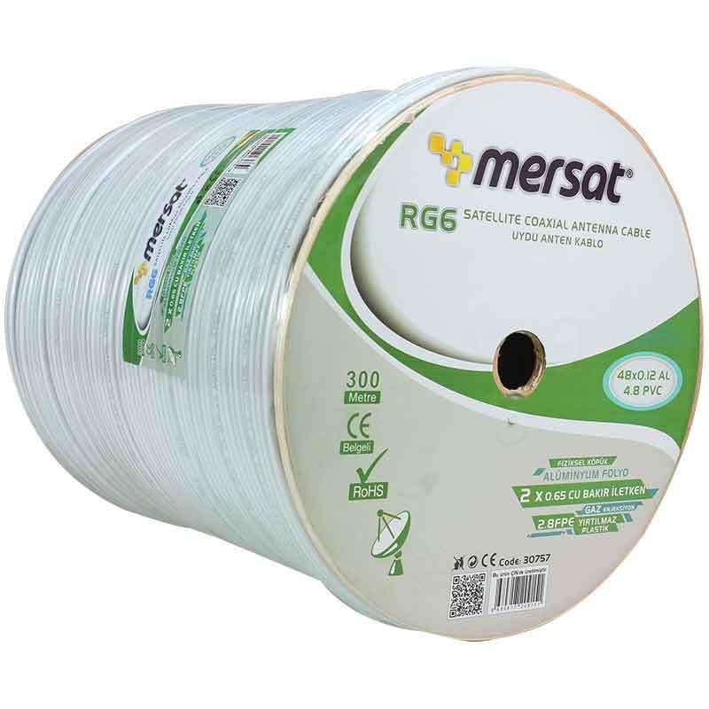 MAG RG59 FA MİNİ DUAL BİTİŞİK 48 TEL ANTEN KABLOSU (300 METRE)