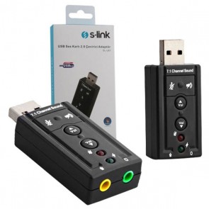 S-LINK SL-U61 USB SES KARTI 2.0 ÇEVİRİCİ ADAPTÖR