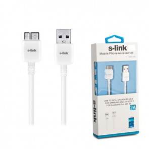 S-LINK SMG-495 NOTE3 DATA+ŞARJ KABLOSU (2'Lİ PAKET)