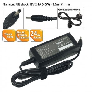 Samsung 19v 2.1a 3.0mm*1.1mm Notebook Adaptör