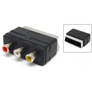 Scart - 3Rca Adaptör Mini (5'li Paket)