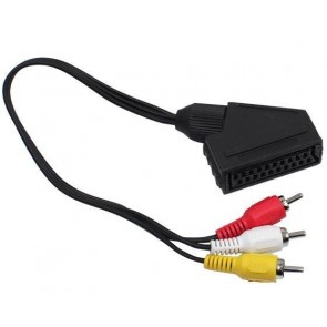 Scart Adaptör Dişi / Rca Erkek 20Cm Kablo