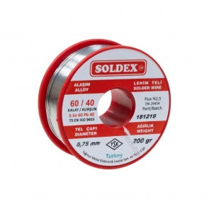 Soldex 0.75mm 200gr Lehim Teli 60/40