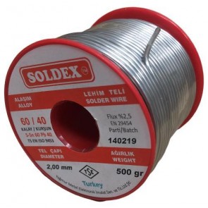 Soldex 2.0 mm 500 gr Lehim 60/40