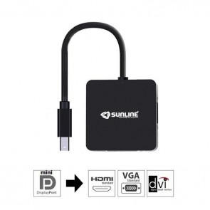 Sunline 170627 Mini DP-HDMI/VGA/DVI Dönüştürücü