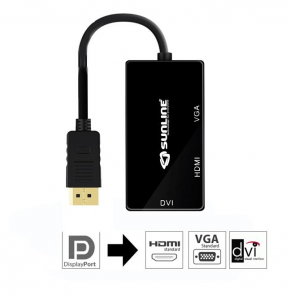 Sunline 170629 Displayport-HDMI/VGA/DVI Dönüştürücü