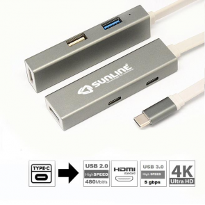 Sunline 170698 Type C 3.0 HDMI 4K Dongle dock