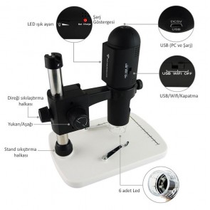 Sunline SL18 Dijital Mikroskop Wifi 200X
