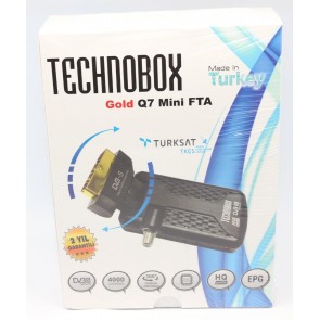 Technobox Gold Q7 Mini Scart Tipi Uydu Alıcı Tkgs li