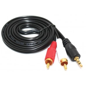 TeknoGreen 1,5 Metre Stereo+2Rca Kablo (Altın Uç)