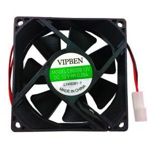 TeknoGreen 80Mm X 80Mm X 25Mm 12V Power Kasa Fanı