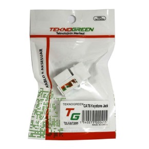 TeknoGreen TK-CAT06K Cat6 Keystone Soket (10'lu Paket)