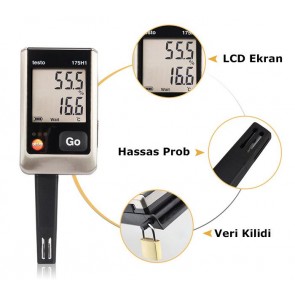 Testo 175 H1 Sıcaklık ve Nem Kayıt Cihazı Datalogger