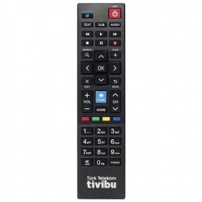 Tivibu Home+Tv Apps Tuşlu Uydu Alıcı Kumandası