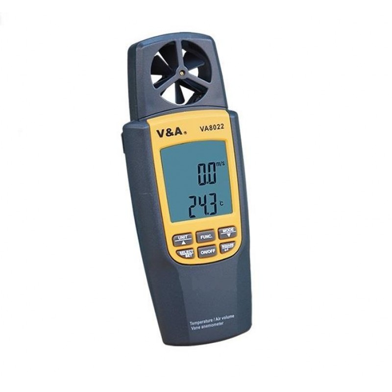V&A 8022 Dijital Anemometre Rüzgar Hızı, Hava Debisi ve Sıcaklık Ölçer