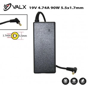 Valx 19V 4.74A 90W Notebook Adaptör 5.5x1.7mm 