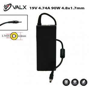 Valx 19V 4.74A 90W Notebook Adaptörü 4.8x1.7mm Uç