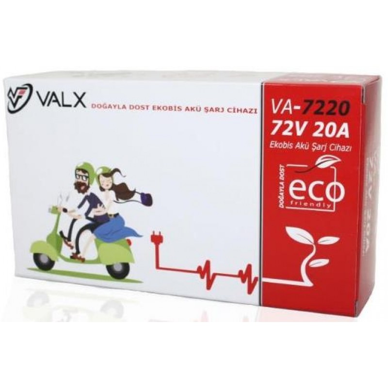 Valx 72V 20A Ekobis Akü Şarj Cihazı ( Süper Hızlı Şarj )