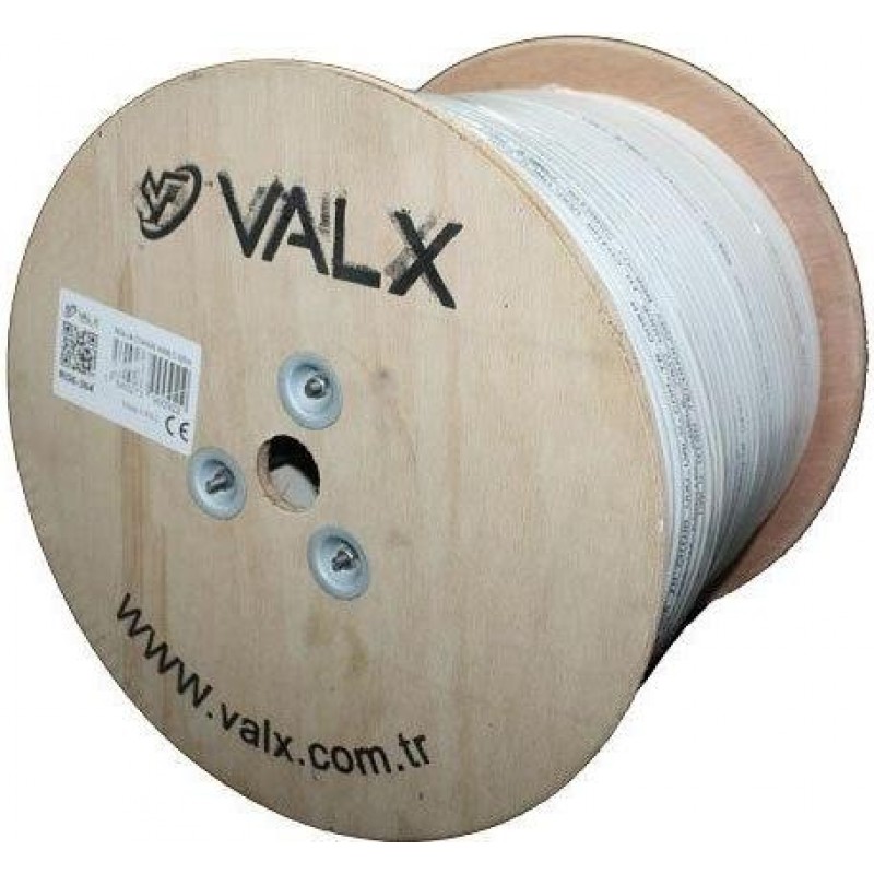 Valx Rg6 U4 64 Tel Coaxial 300M ( Ahşap Makara )