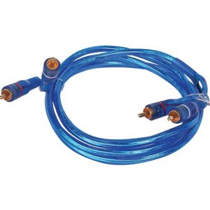 2 RCA + 2 RCA 1.6 METRE MAVİ ŞEFFAF KABLO (10'LU PAKET)