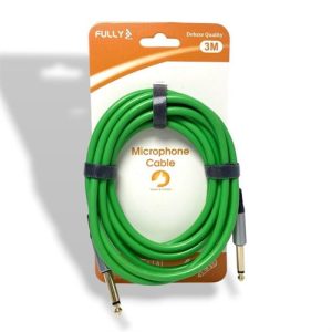 6.3 6.3 YEŞİL 3MT Mikrofon Kablosu