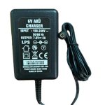 6 Volt 1 Amper  Adaptör 5.5x2.1mm Akü Şarj Adaptörü 6 Volt 1 Amper