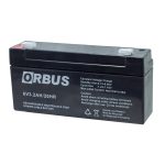 Orbus 6 Volt 3.2 Amper Akü ORB6-3.2 (125x33x60 Mm)