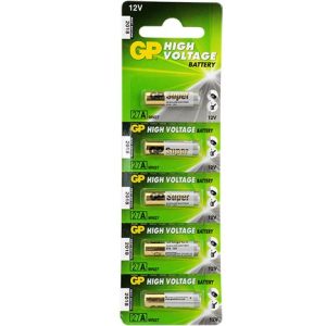GP 27A 12V İnce Alarm Pili (5'li Paket)